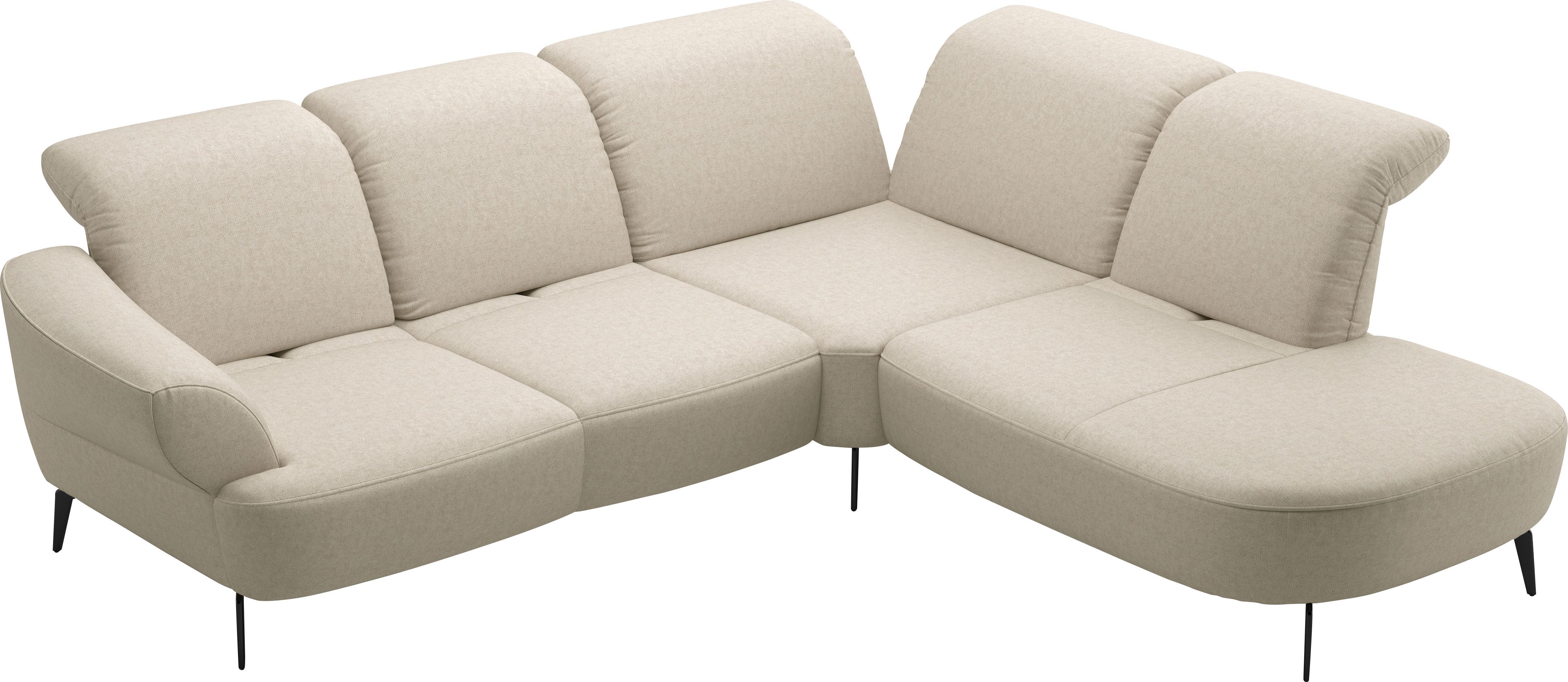 sit&more Ecksofa Dance, L-Form, inkl. Sitztiefenverstellung, inkl. Click&Seat, optional mit Kopfteilverstellung