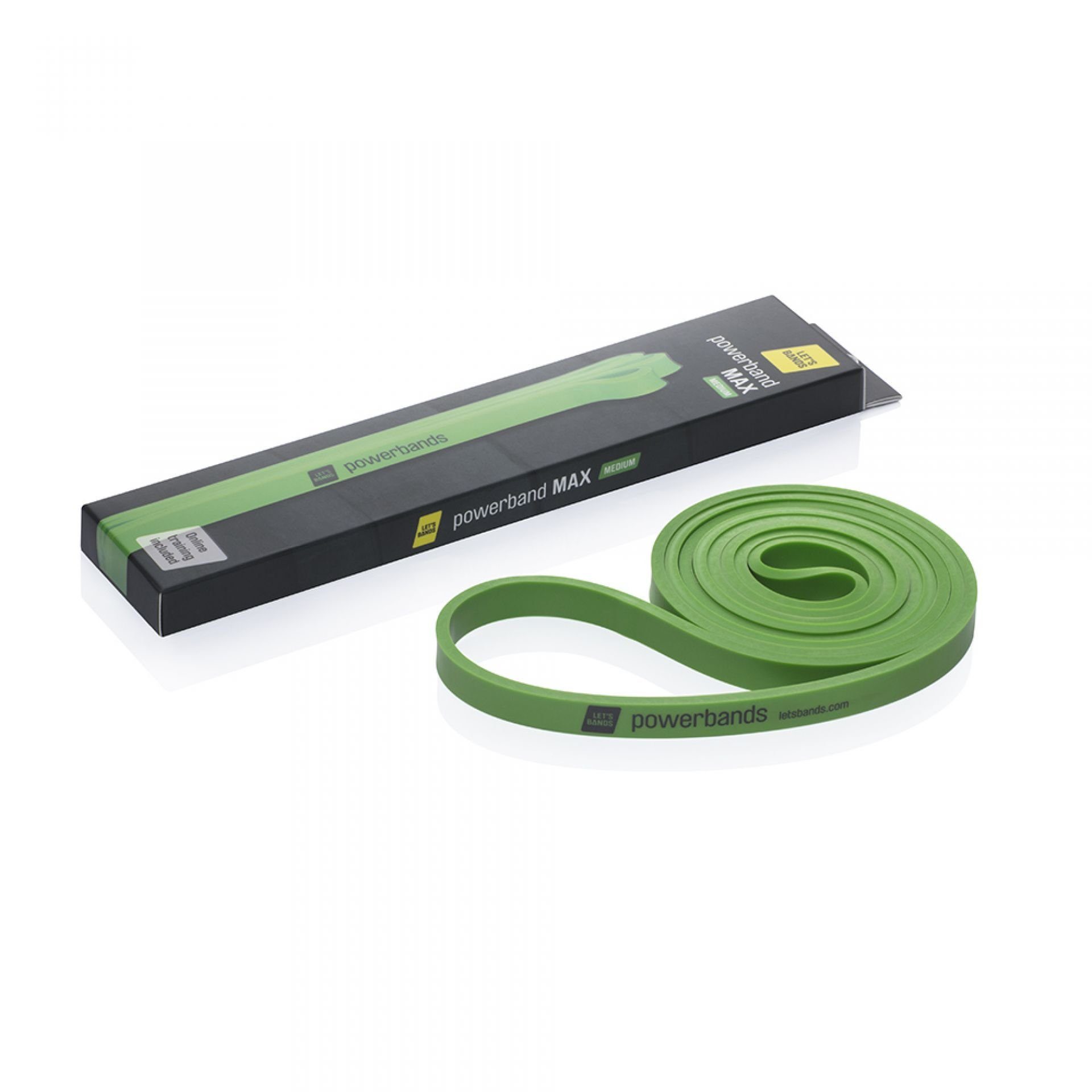 Powerbands Bands (MAX, Let's Intervalltraining, Bands Arm- Kraft- Max und (Medium), und Let's Schulter-, [Qualitätssieger] Bein-Training Trainingsbänder grün medium)