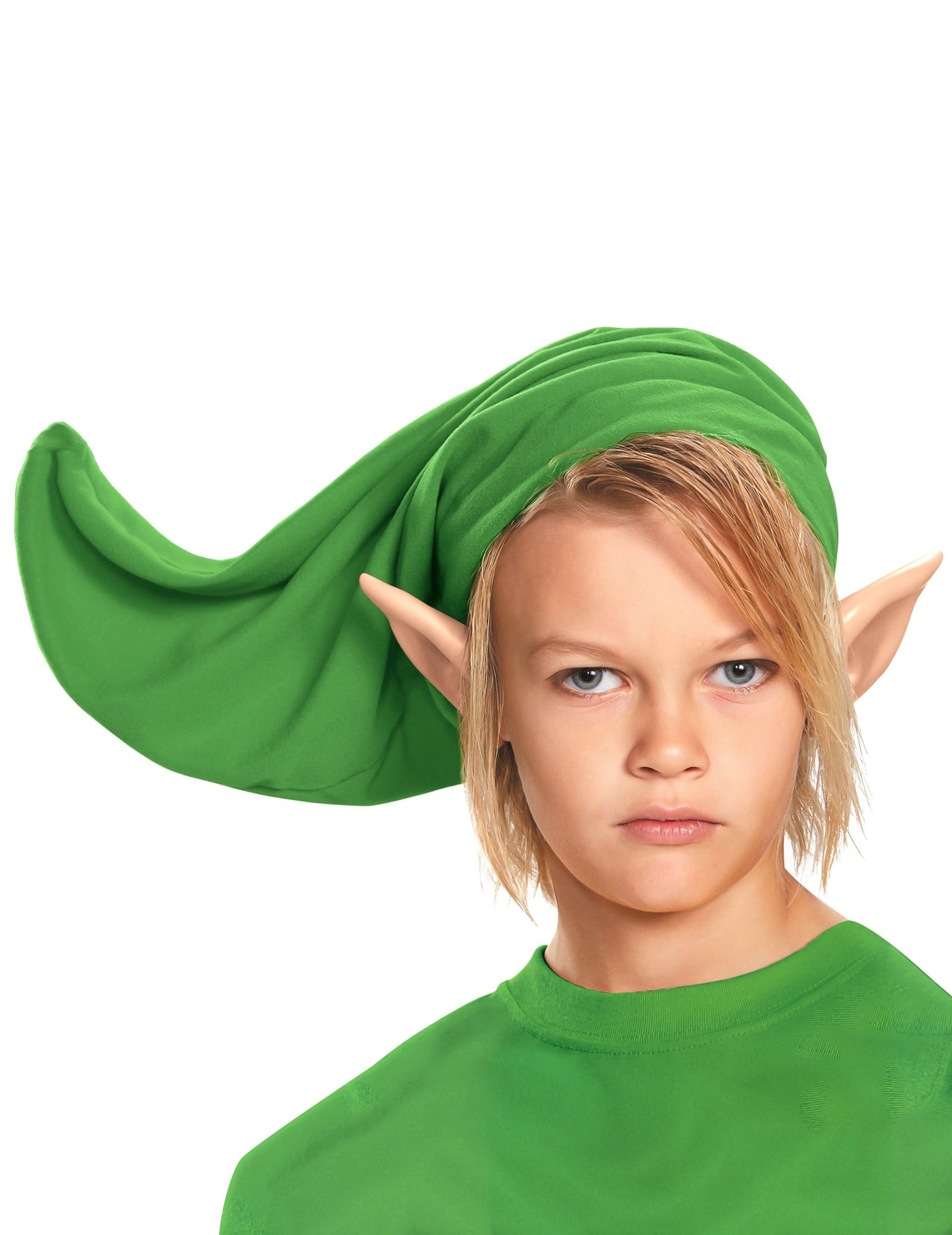 Disguise Kostüm Link-Mütze und Ohren für Kinder Legend of Zelda-Kostümzubehör 2-teilig