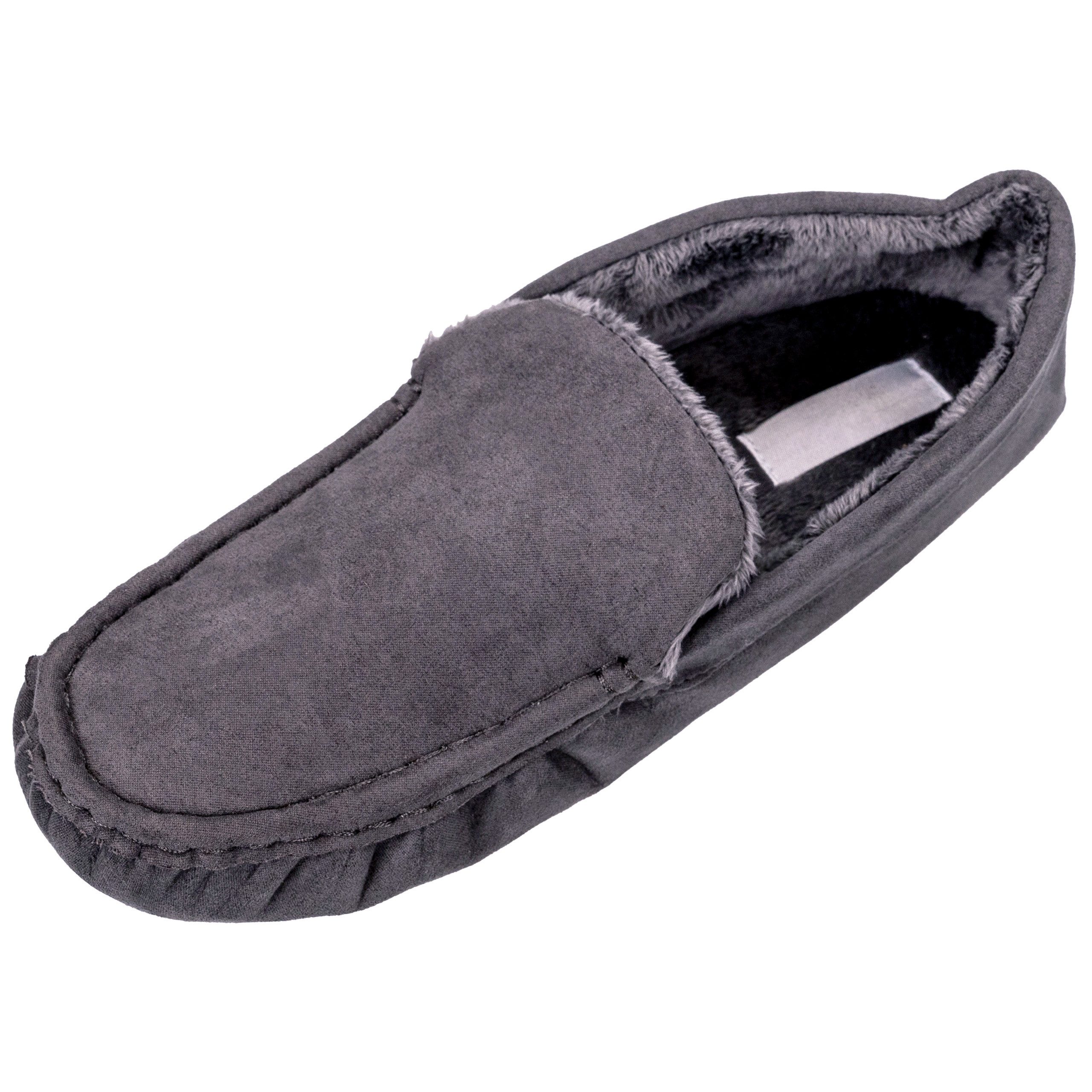 kamelshopping Herren Hausschuhe / Mokassins aus Textil Hausschuh mit Innenfutter, leichter und schlichter Schuh