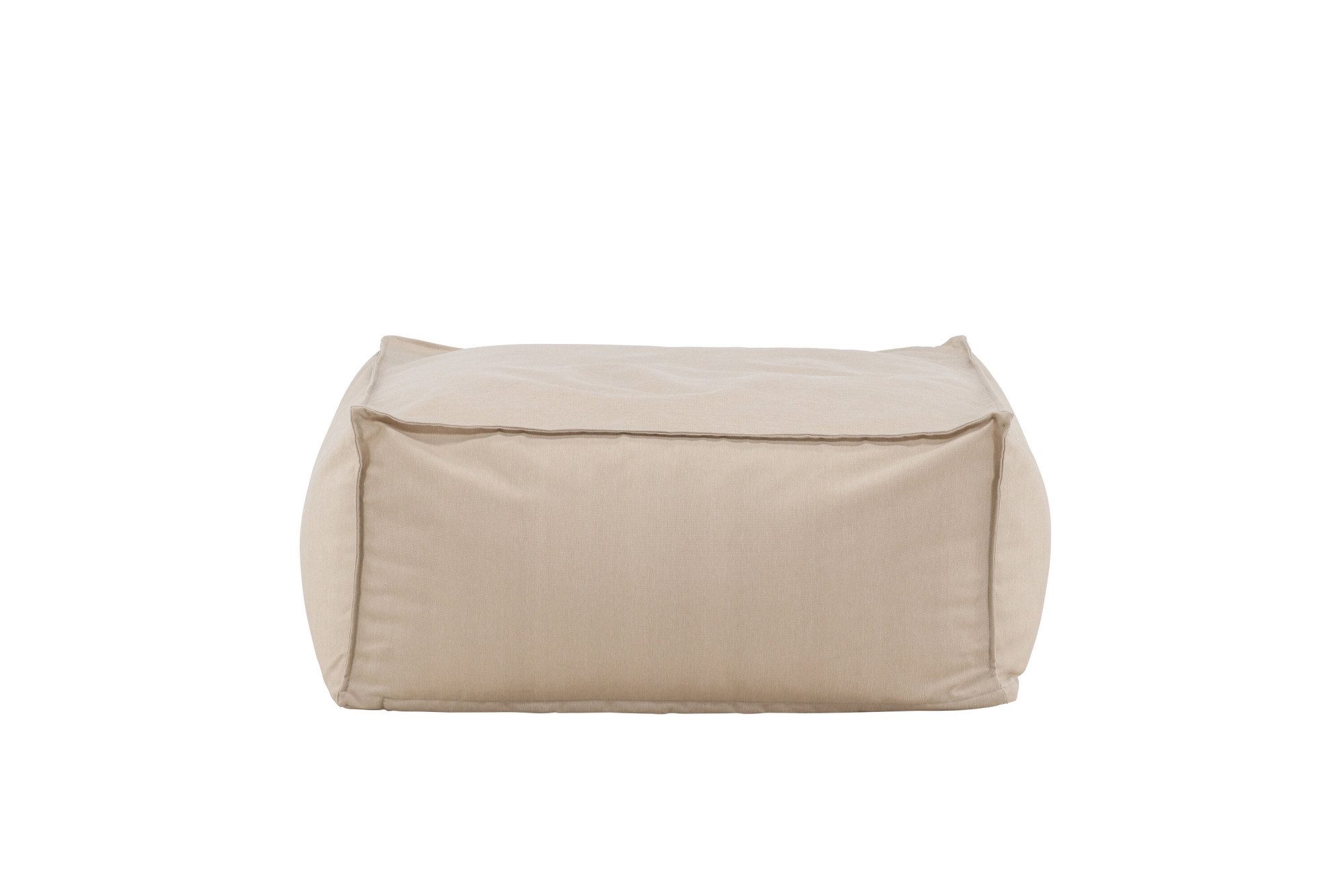 Venture Home Gartenlounge-Hocker Rambo, vielseitiger Outdoor-Hocker 85 × 85 cm, belastbar bis 150 kg, Loungehocker, Olefin-Bezug, Polystyrol-Füllung, modular, beige