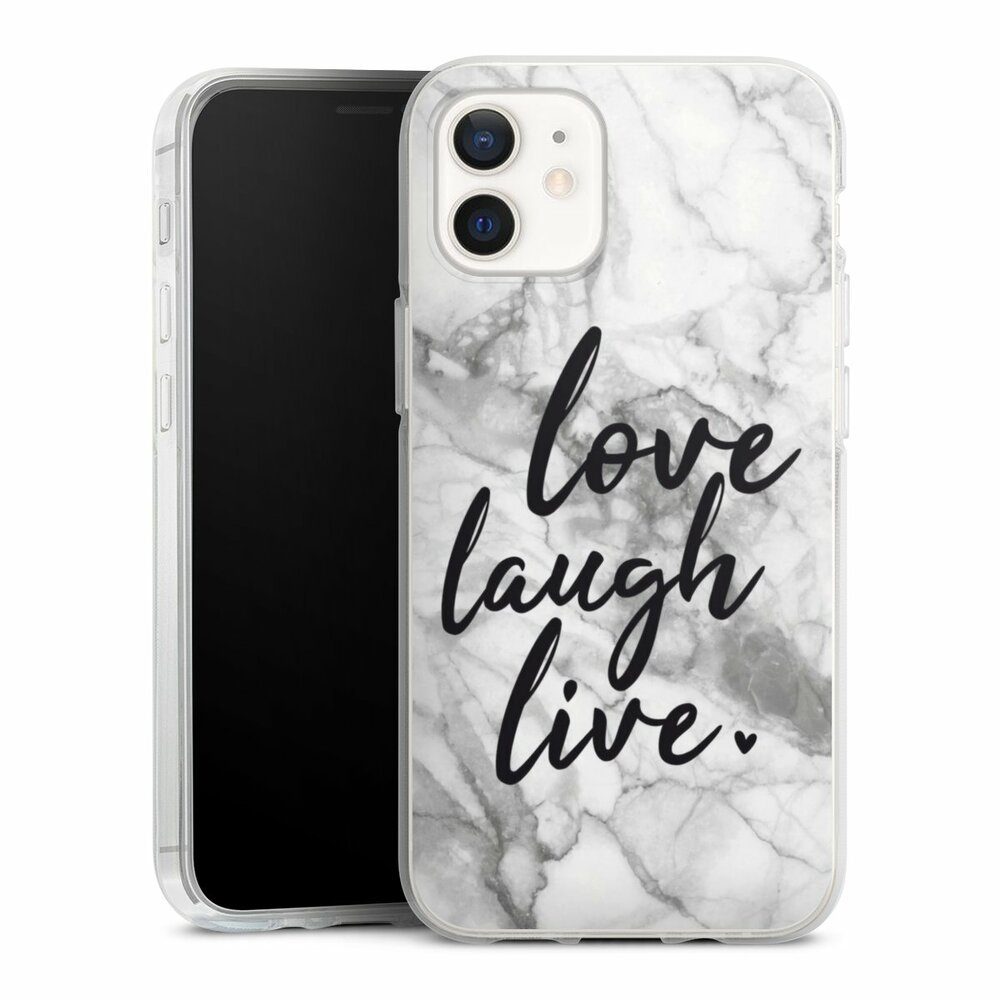 DeinDesign Handyhülle »Love, Laugh, Live Marmor« Apple iPhone 12, Silikon  Hülle, Bumper Case, Handy Schutzhülle, Smartphone Cover Marmor Sprüche  Liebe online kaufen | OTTO