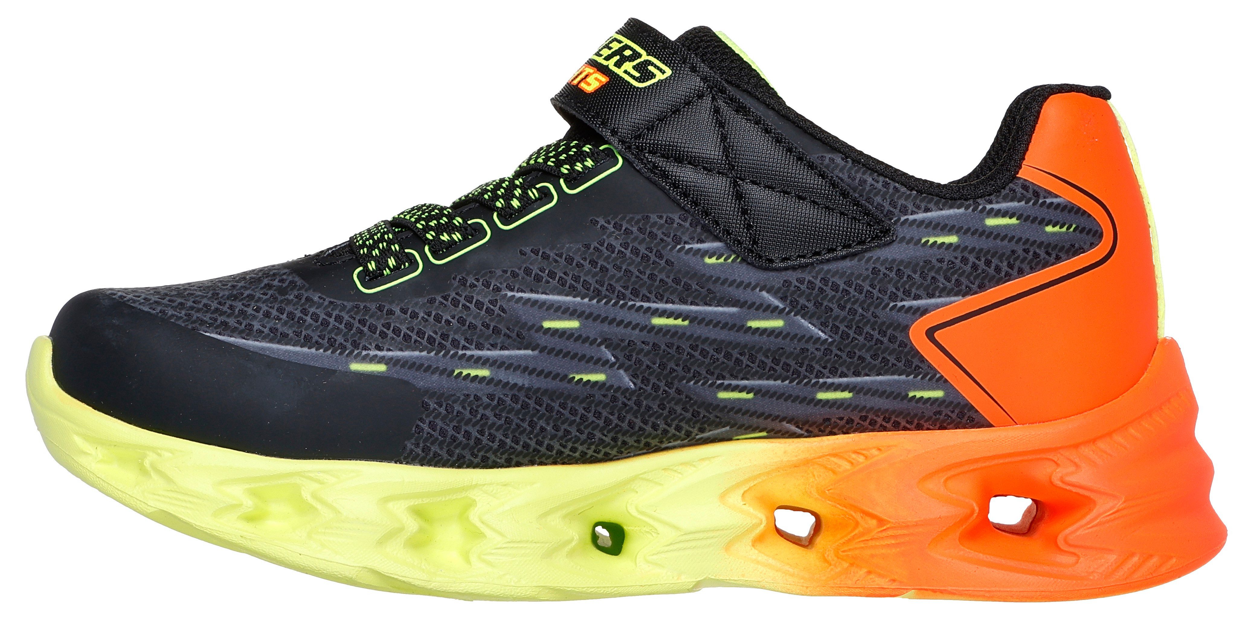 Skechers S-Lights: Vortex 2.0 - Quantroid Sneaker Blinkschuh, LED Schuh, Klettschuh mit blinkender Sohle