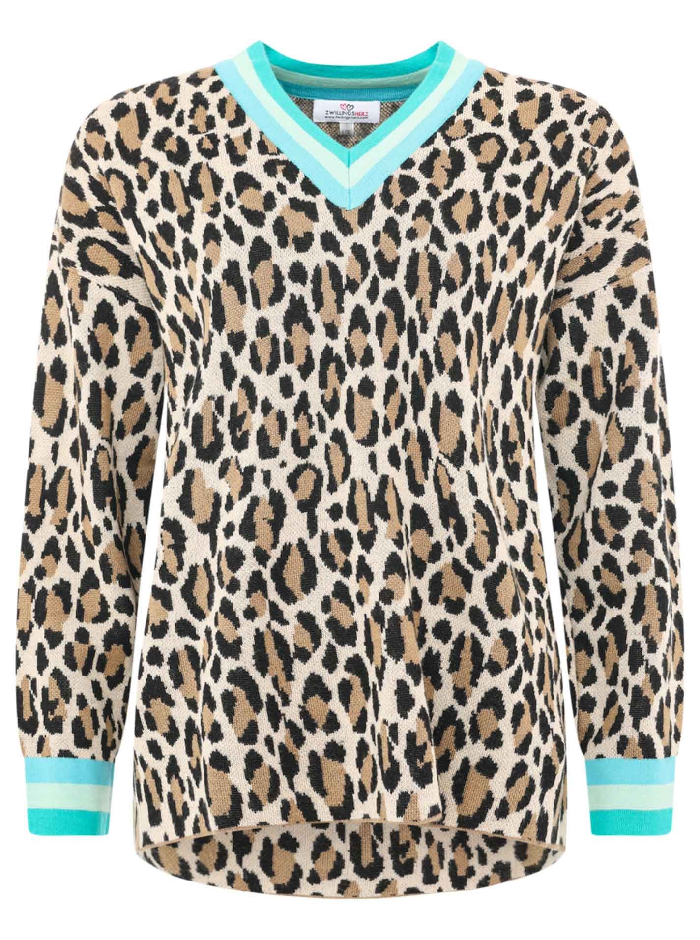 Zwillingsherz Sweatshirt Leo Leopard günstig online kaufen