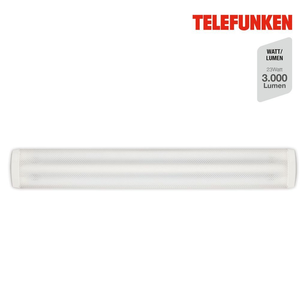 Telefunken LED Unterbauleuchte 202306TF, LED fest integriert, 2700K - Extra-Warmweiß, Deckenleuchte 23W 3000lm 5000K 97,6x13,7x5cm