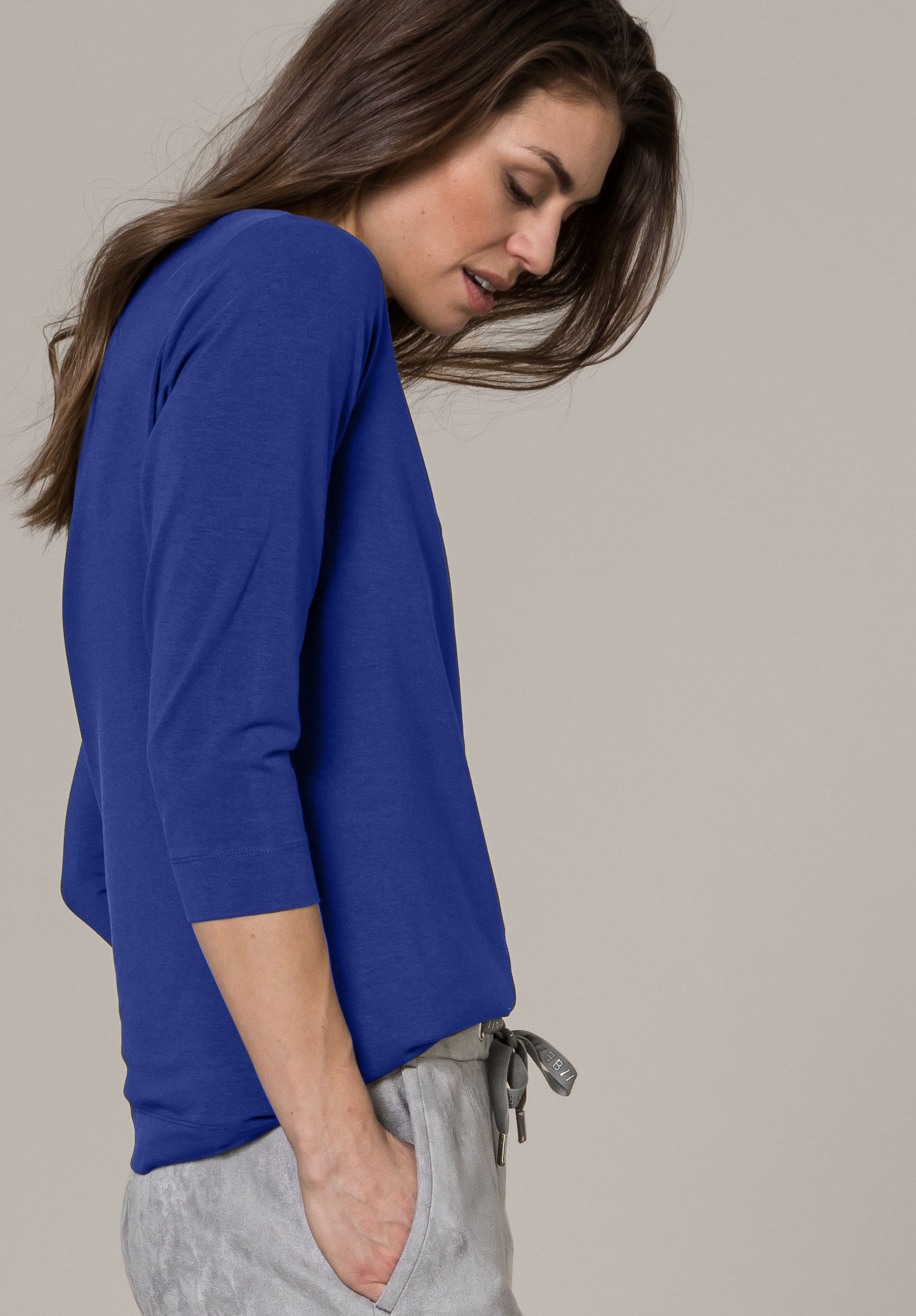 DIELLA 3/4-Arm-Shirt in Trendfarben angesagten bianca modernem Look starlight und