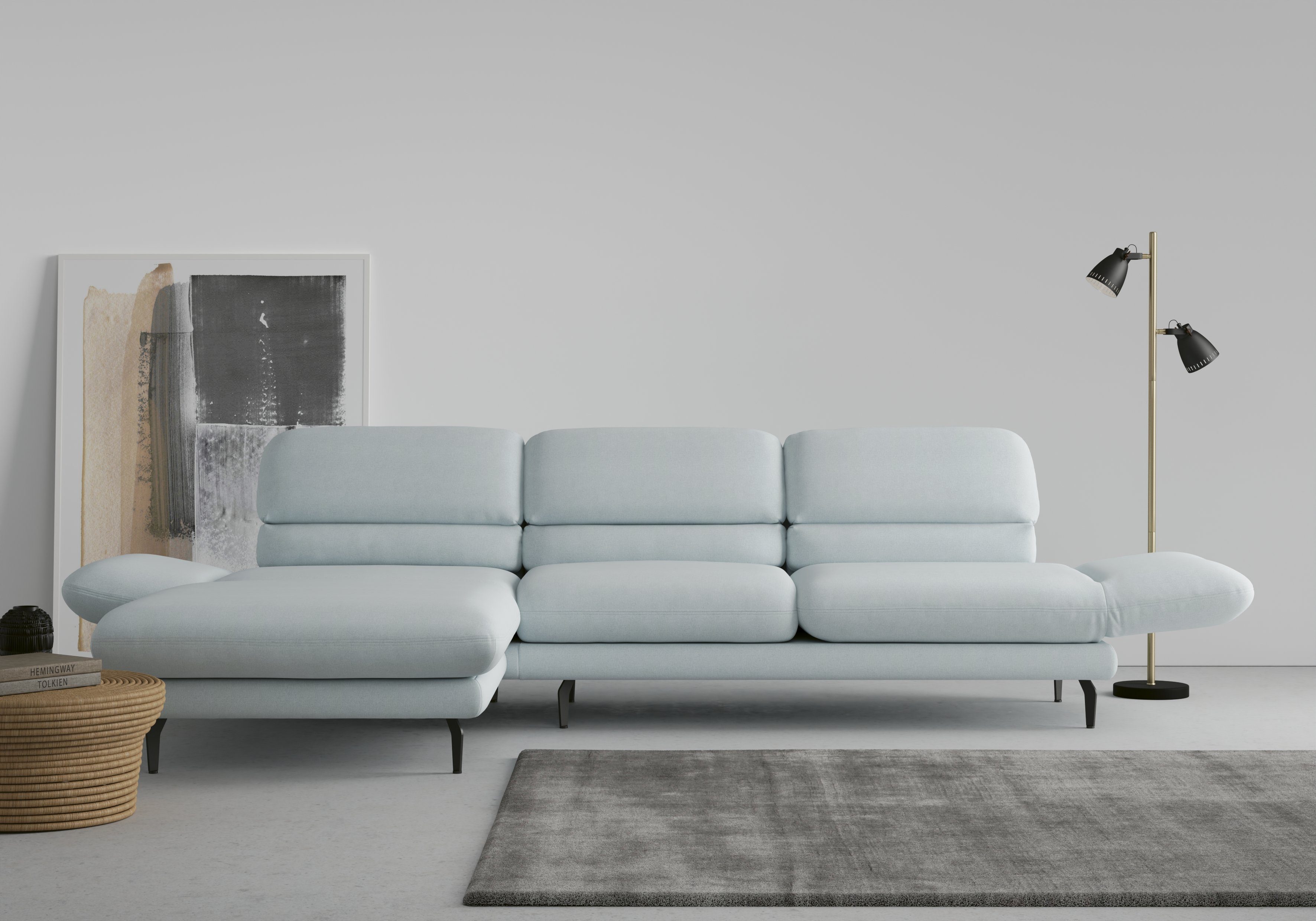 Drehfunktion mit Padova, erhältlich collection DOMO Ecksofa auch