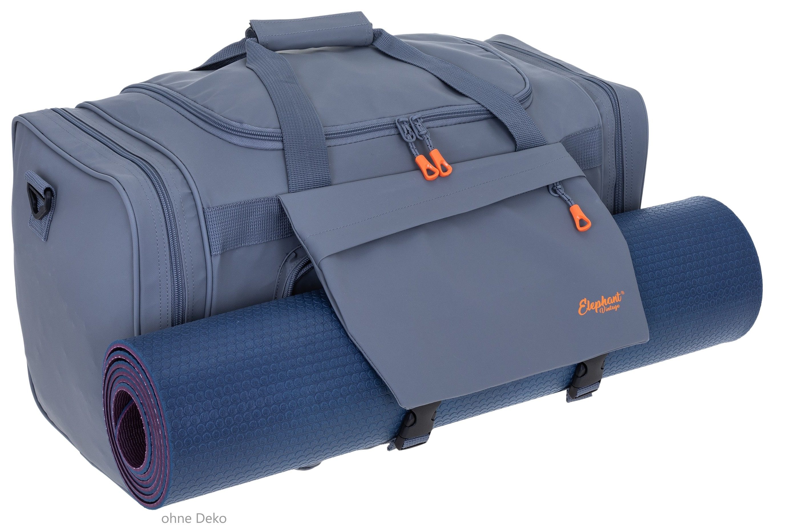 ELEPHANT Sporttasche Reisetasche Saunatasche Damen Herren aus Plane Tour 55 cm, 40 L Large wasserabweisend Sauna Reise Sport Tasche + Flasche