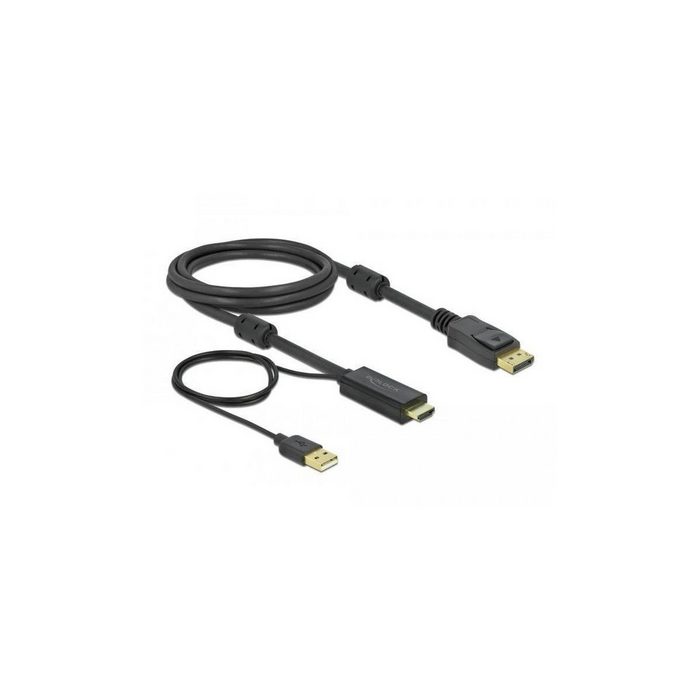 Delock HDMI zu DisplayPort Kabel 4K 30 Hz 2 m Computer-Kabel