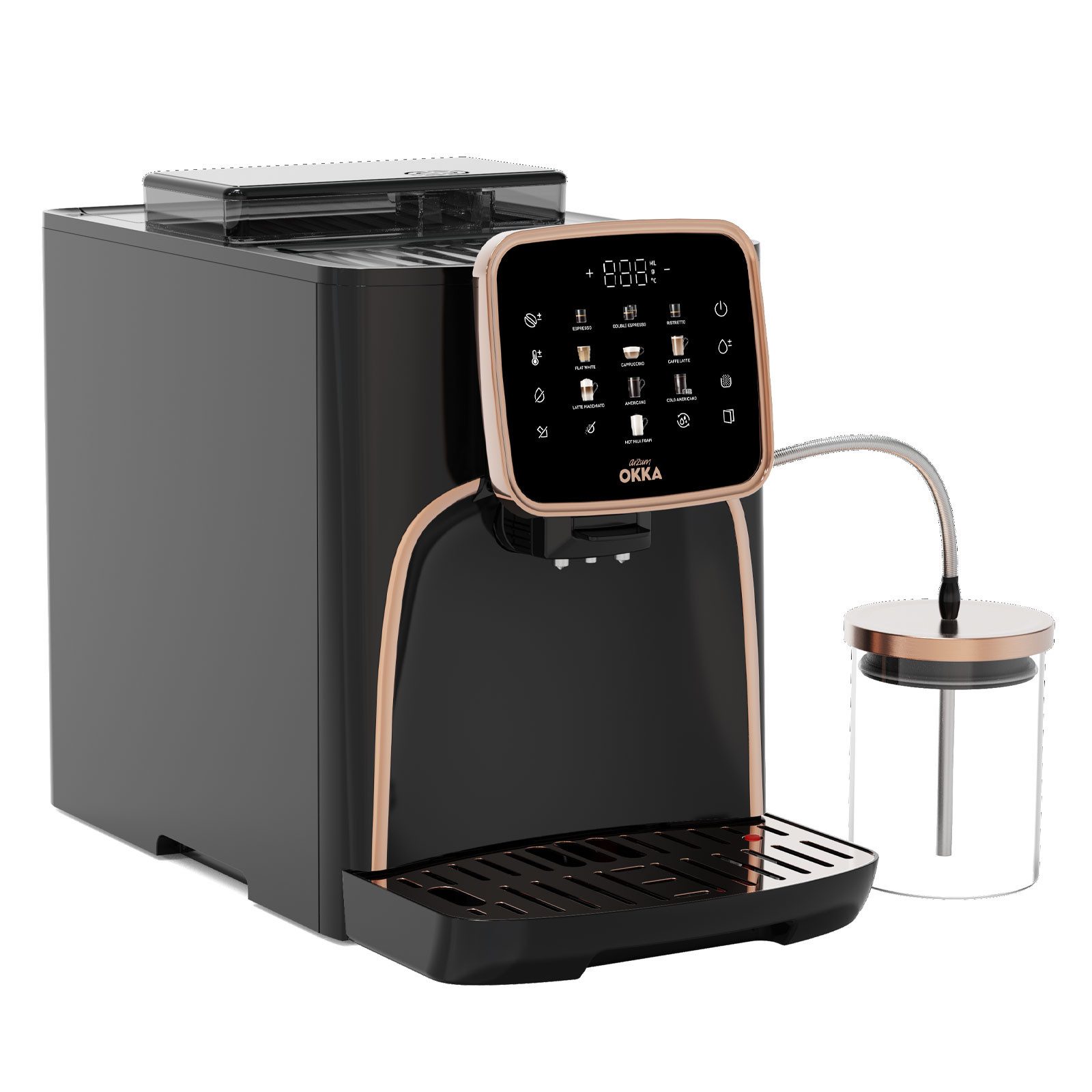 Arzum Kaffeevollautomat OK0028-0400, 19 Bar Pumpe