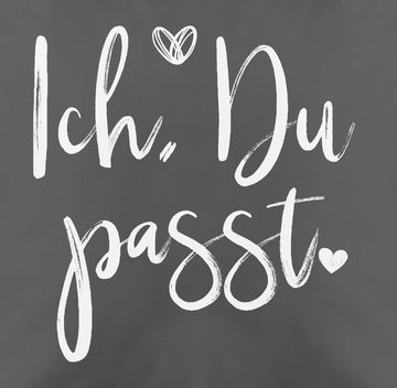 Kissenbezüge Ich Du Passt, Shirtracer (1 Stück), Dekokissen Valentinstag Geschenk