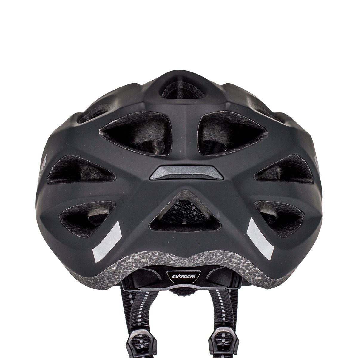 Airtracks Fahrradhelm Fahrradhelm Savage S/M (53-58cm), L/XL (58-63cm) (KJ-201 für Herren und Damen - EPS Körper), + IN MOULD / Neon Weiß Schwarz Matt – Bild 5 von 5