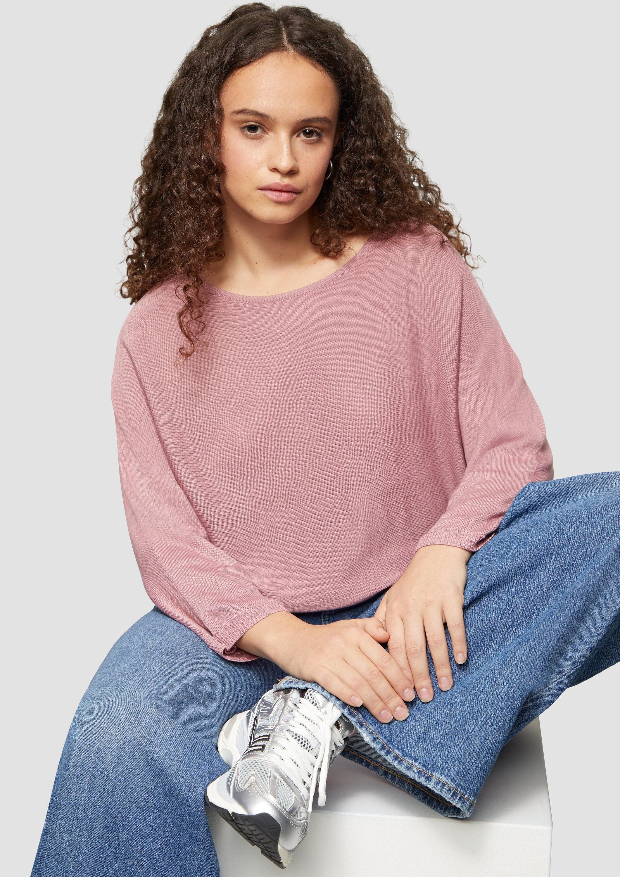 QS 3/4 Arm-Pullover Strickpullover Strickpullover mit günstig online kaufen