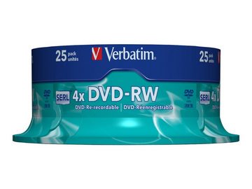 Verbatim DVD-Rohling Verbatim DVD-RW 4.7GB 4x, 25er Spindel