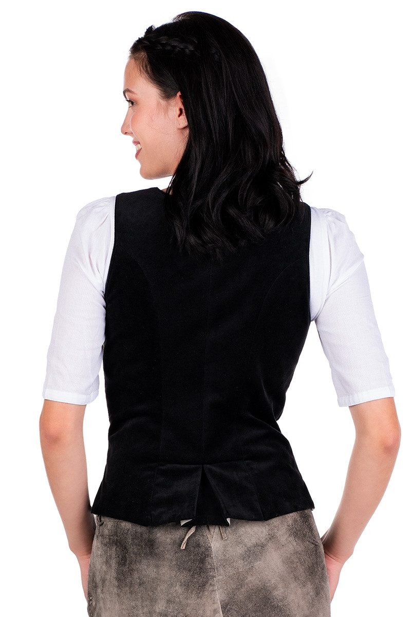 Spieth & Wensky Trachtenbluse Samtmieder - ESSLINGEN - schwarz günstig online kaufen