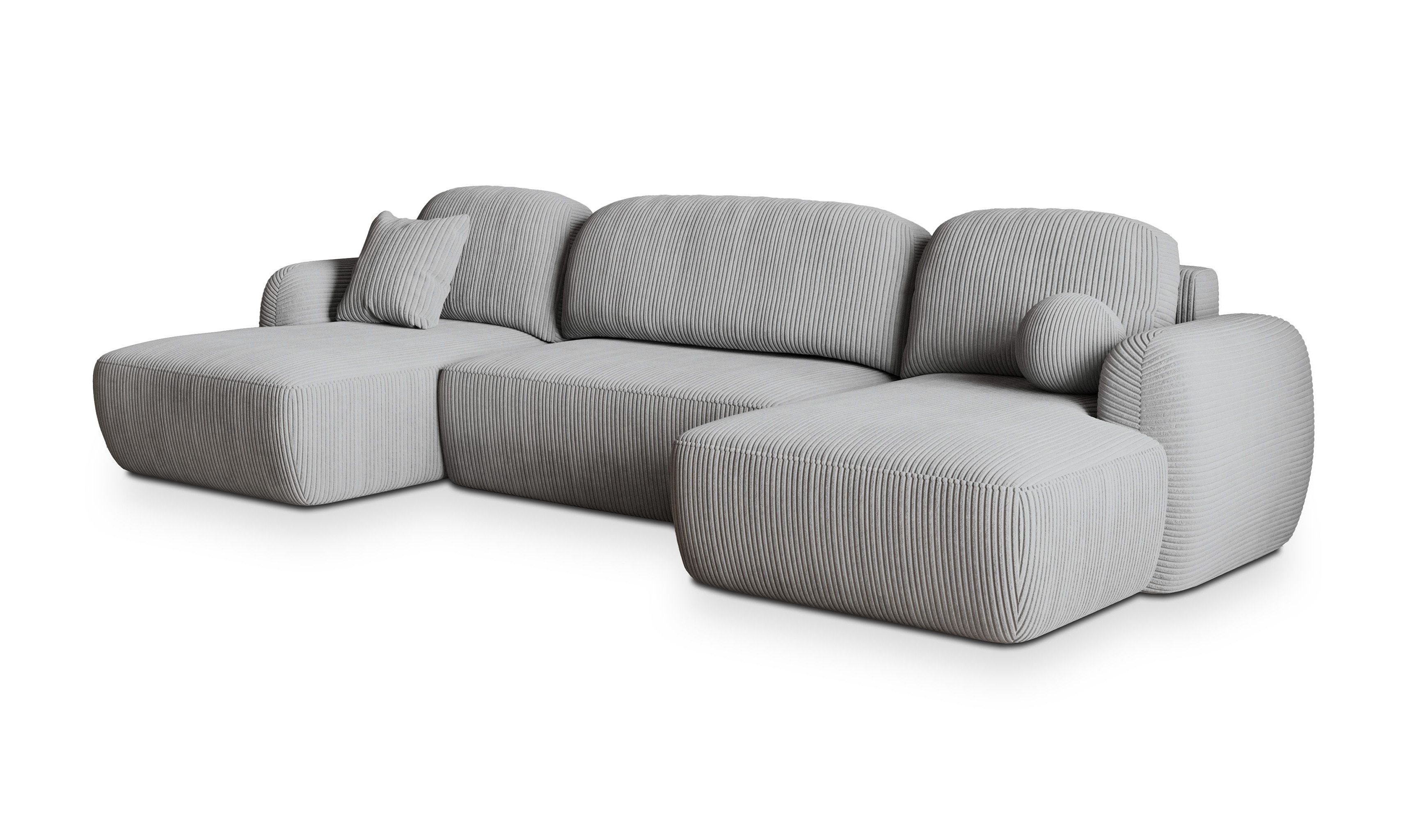 Masseno Ecksofa SAVONA mit Schlaffunktion U-Form, Sofa mit Bettkasten
