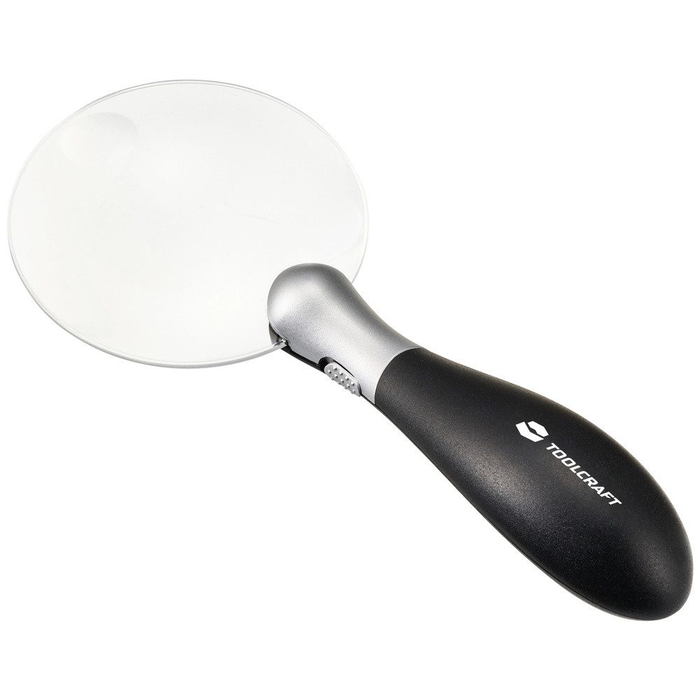 TOOLCRAFT Handlupe TOOLCRAFT TO-8997036 Handlupe mit LED-Beleuchtung Vergrößerungsfaktor