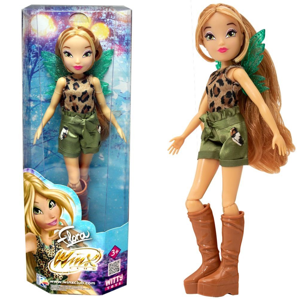 Winx Club Anziehpuppe Flora Fashion Puppe Winx Club Safari Look