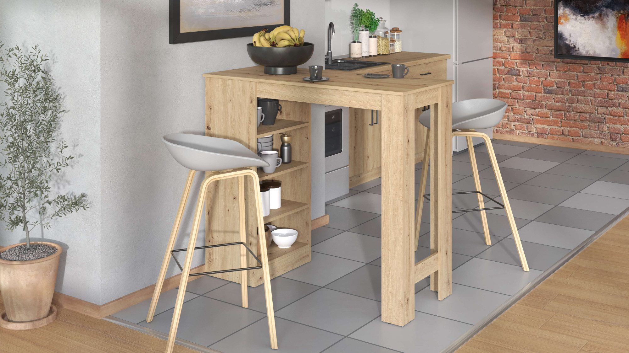 Home affaire Bartisch Valence, 120x50x150 cm, günstig online kaufen