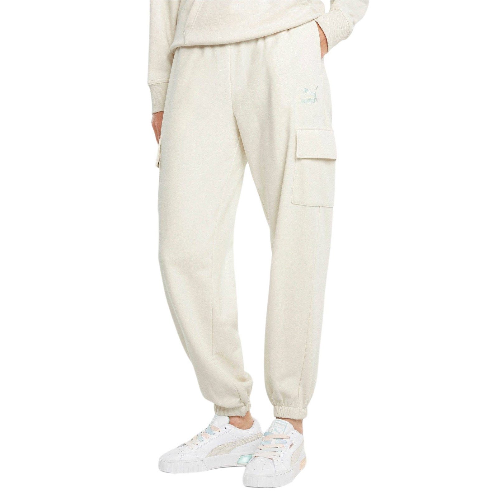 PUMA Jogginghose Hose Puma Cargo Sweatpants Tr elastischer Hosenbund mit Kordelzug