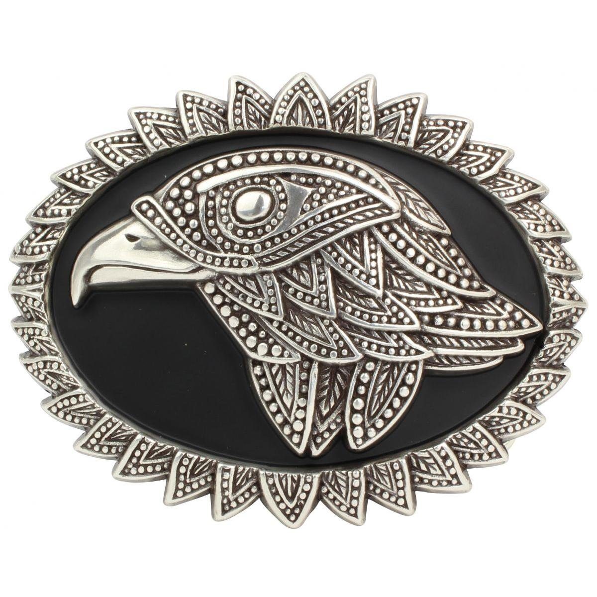 BELTINGER Gürtelschnalle Black Eagle 4,0 cm - Buckle Gürtelschließe Reitaccessoires 40mm - für