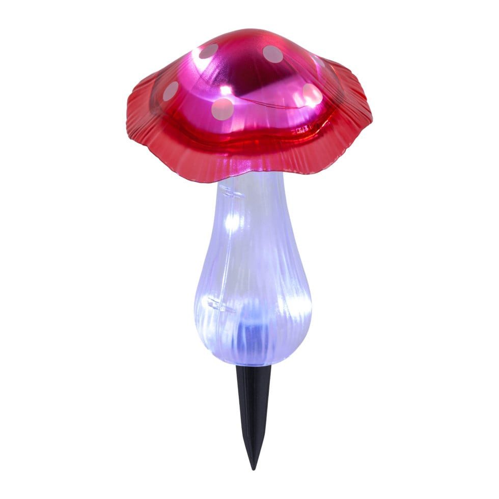 LIGHT&MORE LED Gartenleuchte Light & More LED Solarleuchte Pilz rot