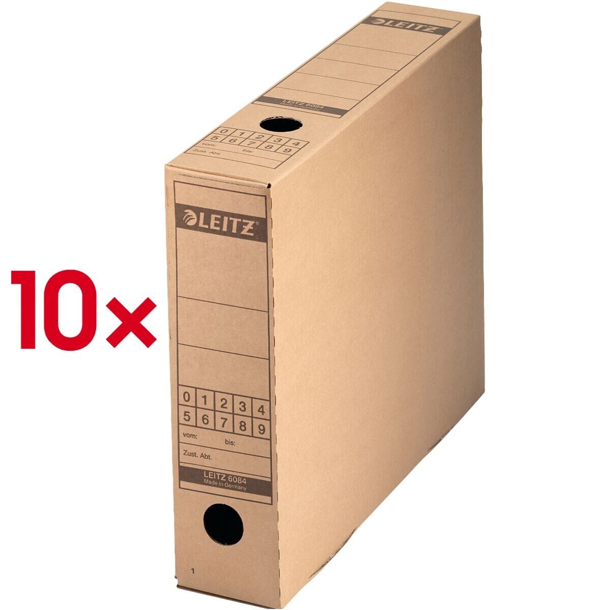 LEITZ Archivcontainer 6084 (10 St), Archivschachtel extra stark