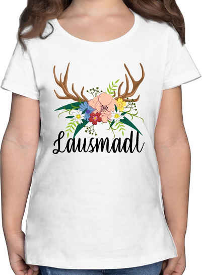 Shirtracer T-Shirt Lausmadl - schwarz Mode für Oktoberfest Kinder Outfit