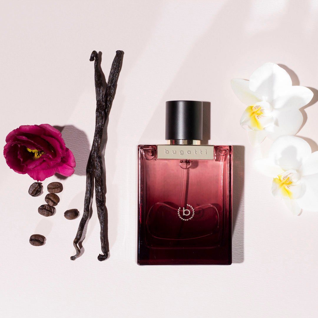 bugatti Eau de Parfum Bella Donna intensa EdP 60 ml, Orientalischer Damenduft mit Birne, Kaffee, Bio-Blumen und Vanille.