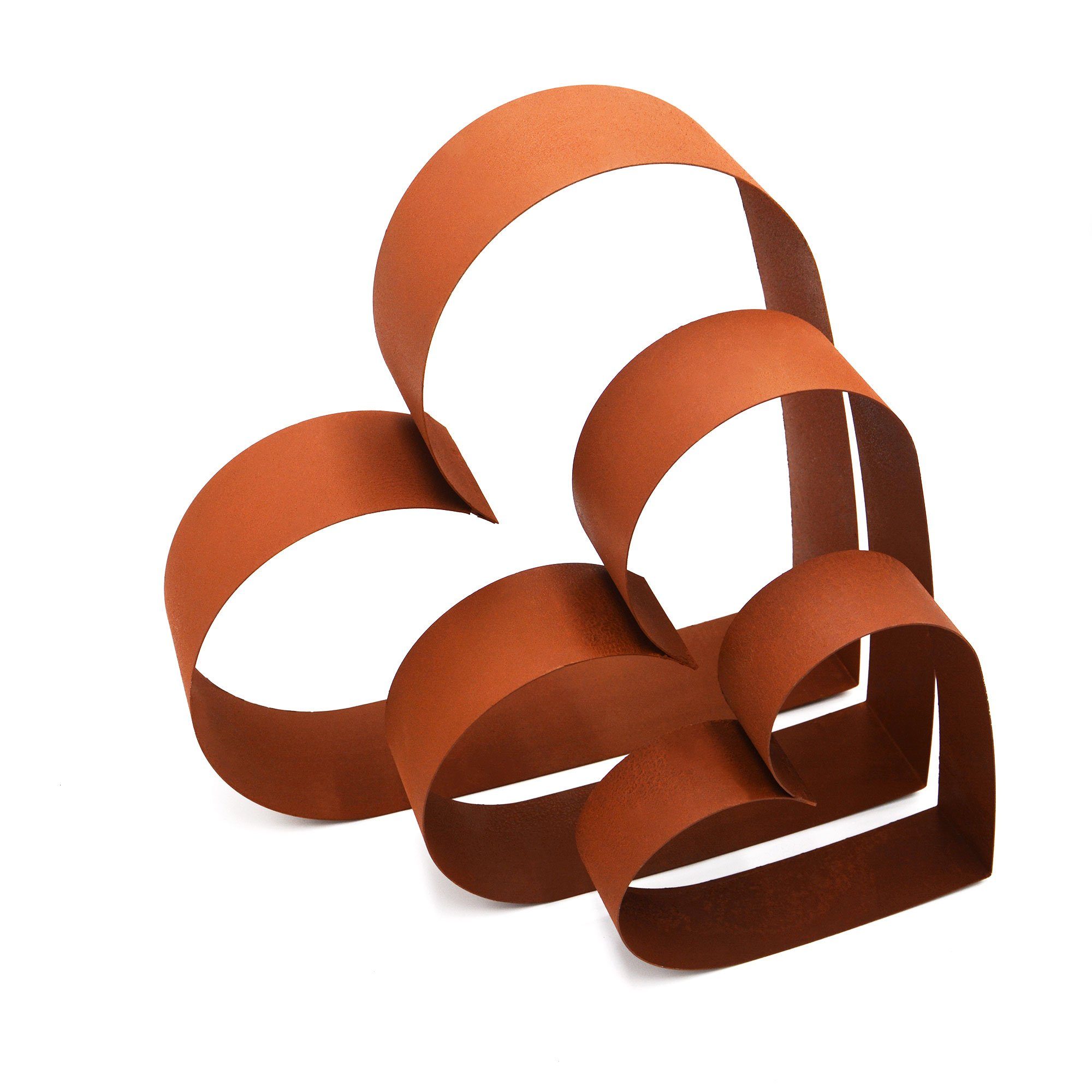 UNUS GARDEN Beetbegrenzung Herz Beeteinfassungen Rost 3er Set