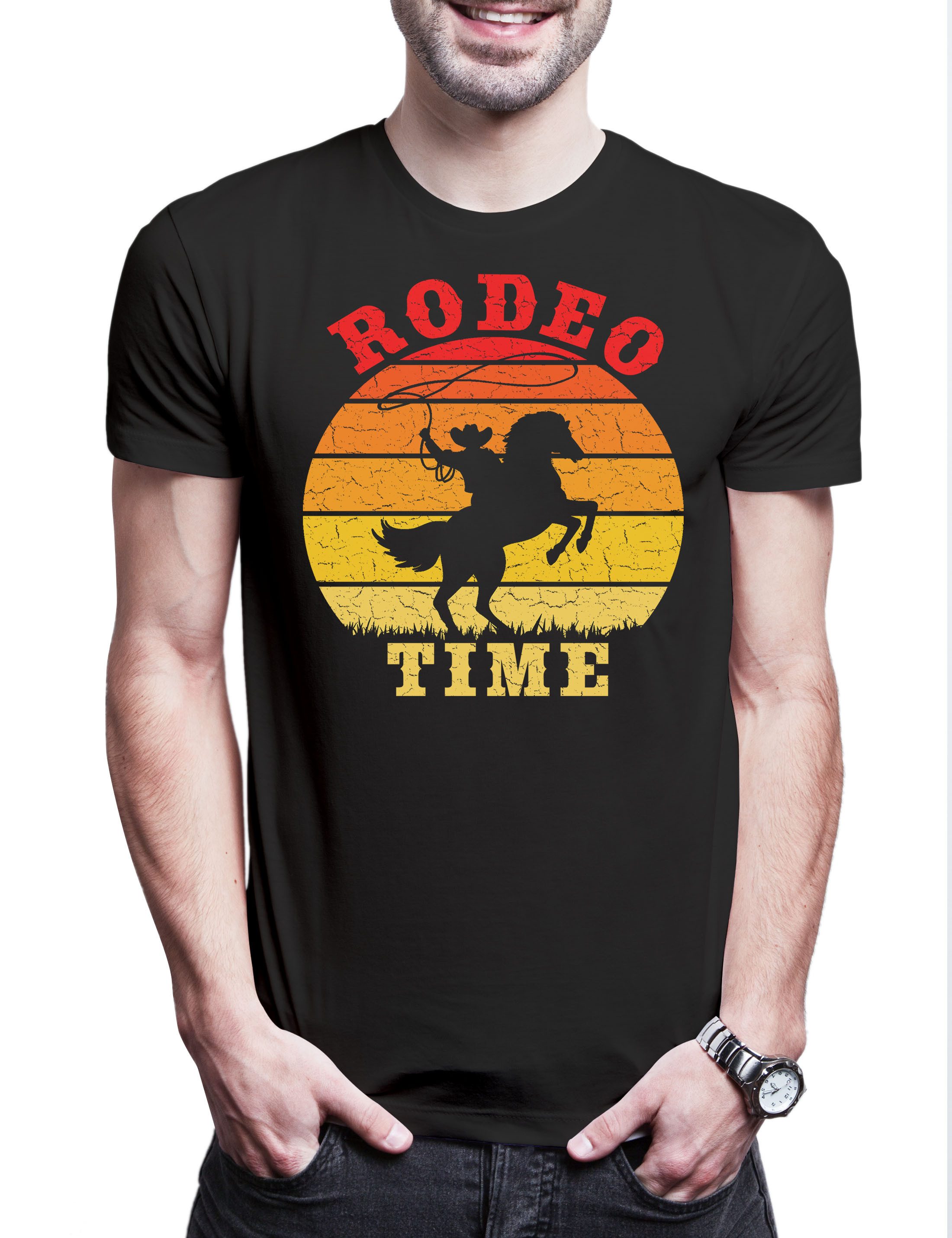 Urban Backwoods Print-Shirt Rodeo Time Herren günstig online kaufen