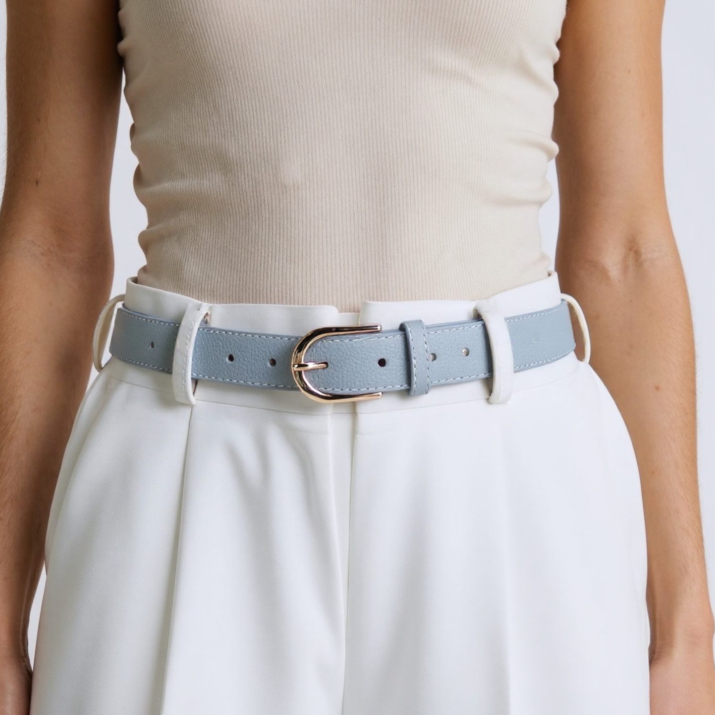 MIRROSI Ledergürtel Damen Herren Gürtel, Made in Italy, 3cm breit (Passt fast zu jeder Hosenschlaufe, aus Echtem Leder) – Bild 2 von 4