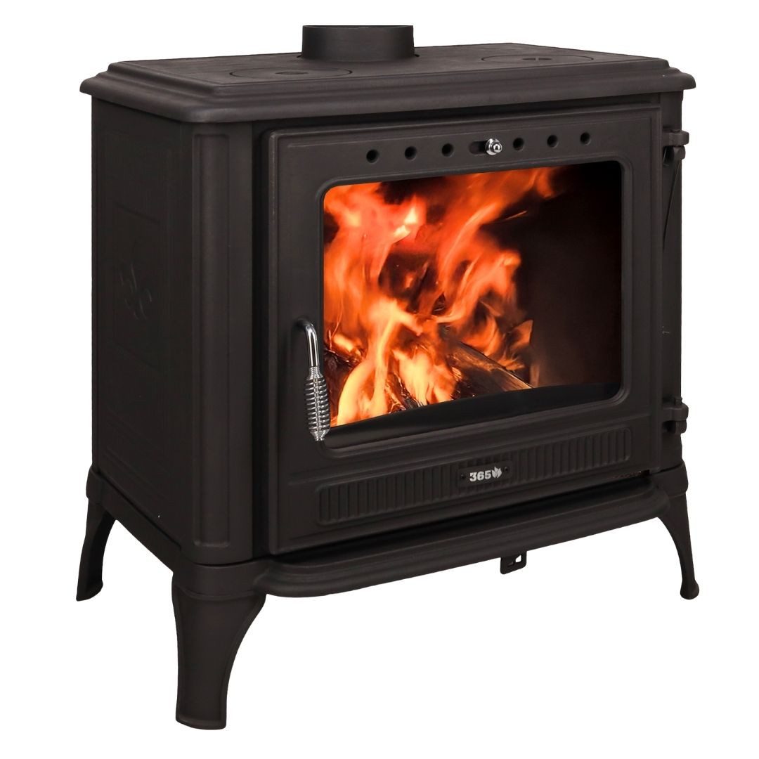365 Kaminofen 365® Ferrox 75 schwarz 10,5 kW Gusseisen A+, 10,5 kW