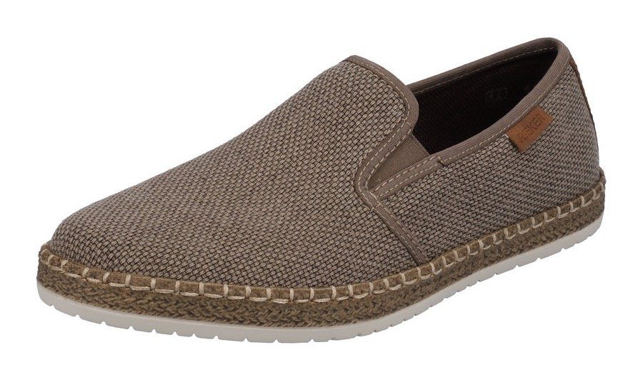 Rieker Espadrille Slipper, Strandschuh, Sommerschuh mit Stretcheinsätzen günstig online kaufen