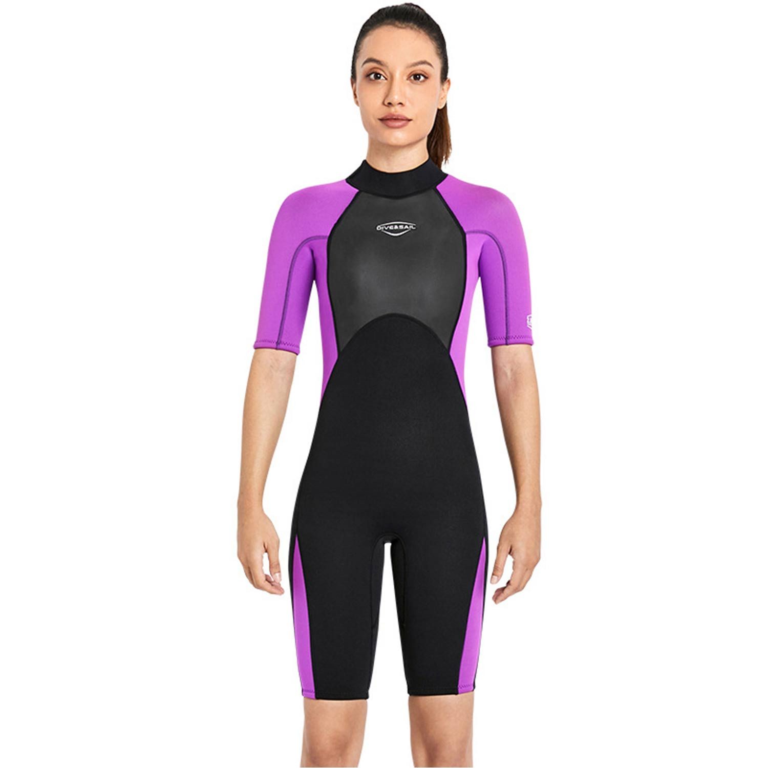 Refttenw Neoprenanzug Damen Herren Neopren 2 mm Neoprenanzüge UV-Schutz, mit Rückenreißverschluss, Leicht und Warm