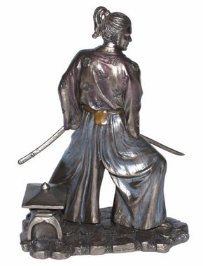 Parastone Dekofigur Deko Figur Samurai Art H 21 cm im Kimono mit Samurai-Schwert