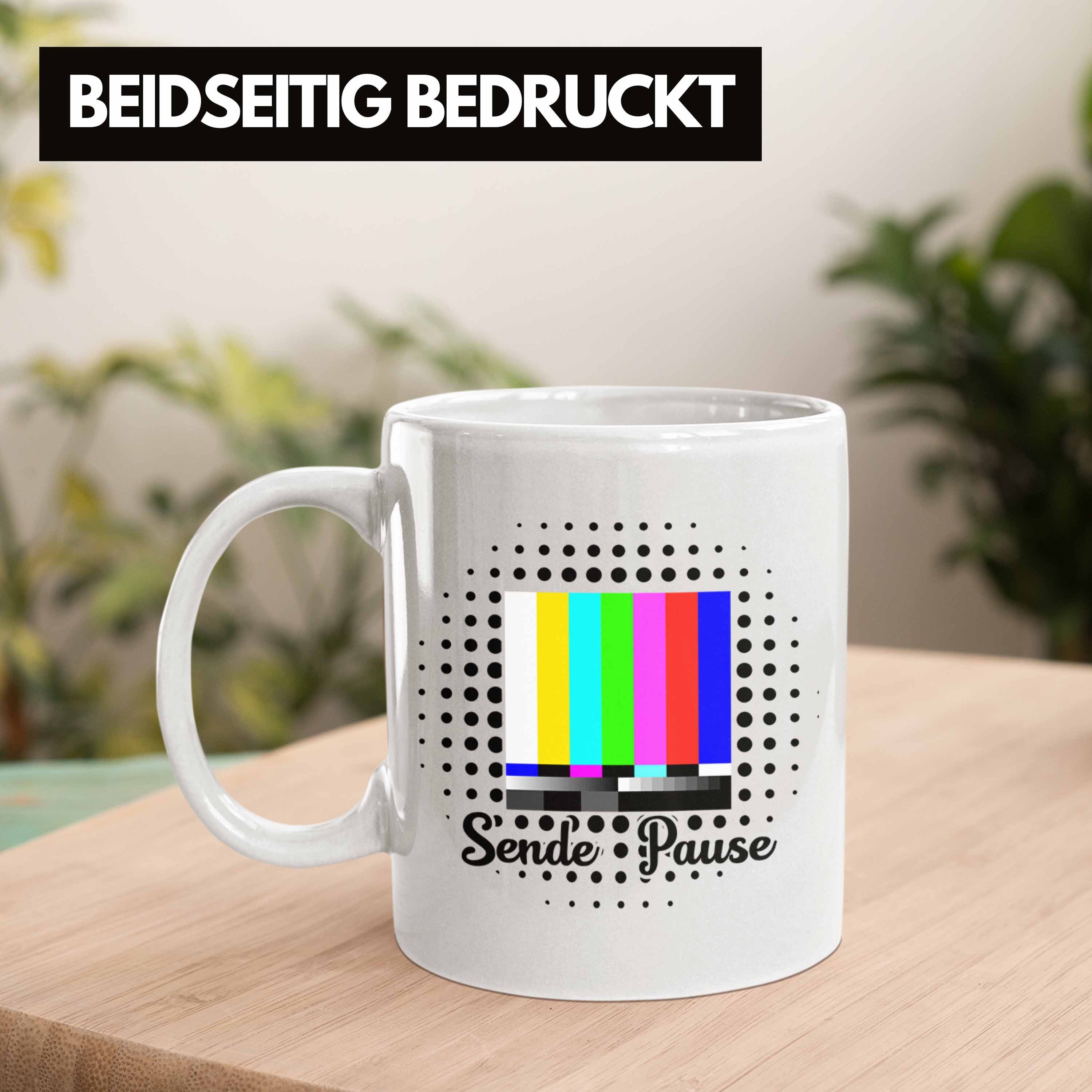 Tasse 90er Tasse Trendation Geschenk Trendation - Weiss 80er Sendepause Jahre Jahre Fan Geschenkidee