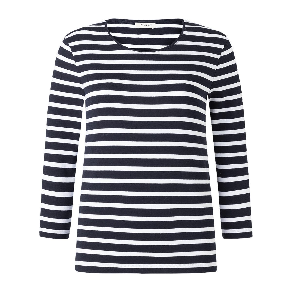 MAERZ Muenchen Rundhalspullover Maerz Muenchen 119101 Langarmshirt Damen Bekleidung