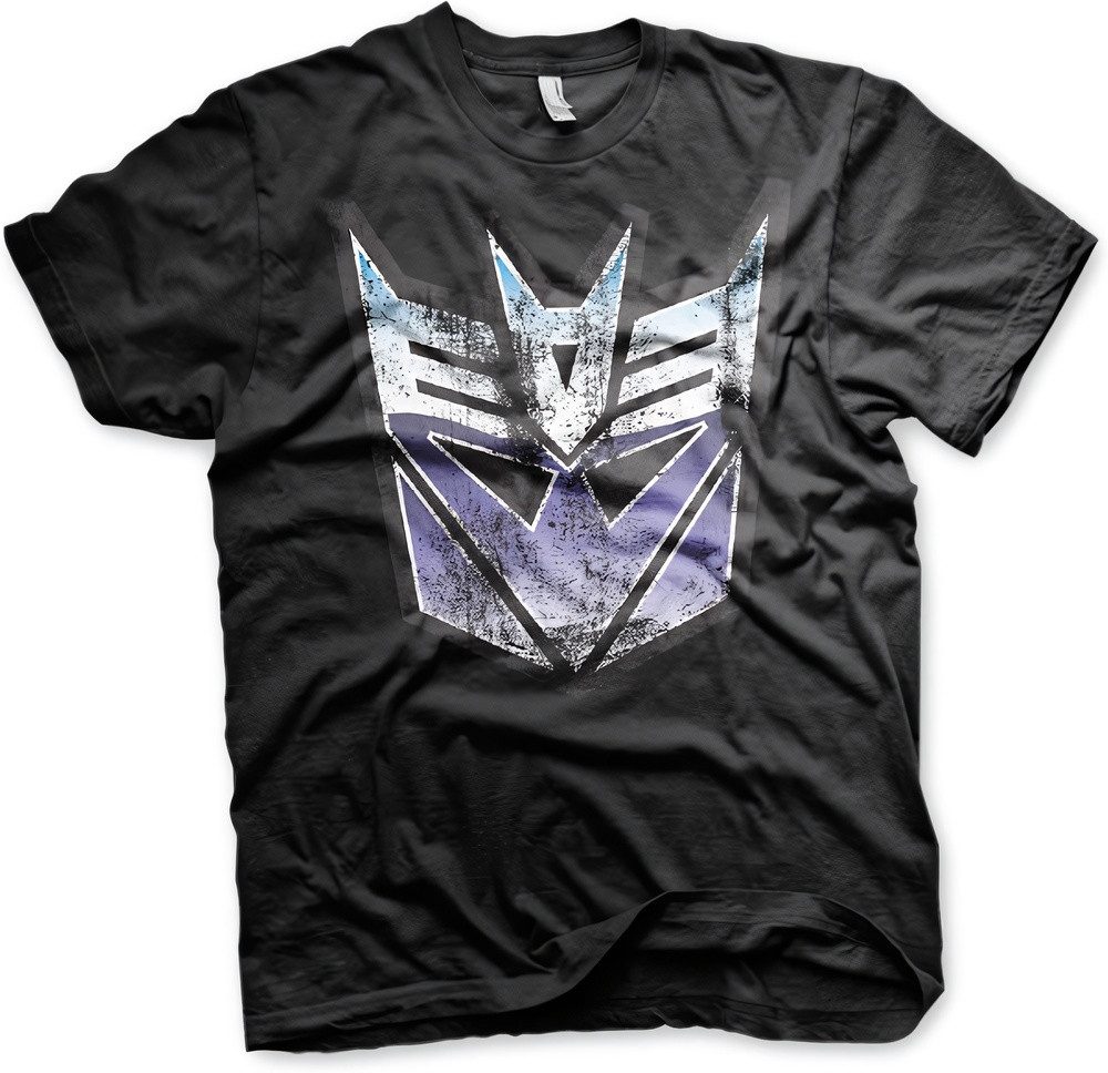 Transformers T-Shirt Distressed Decepticon Shield T-Shirt 1