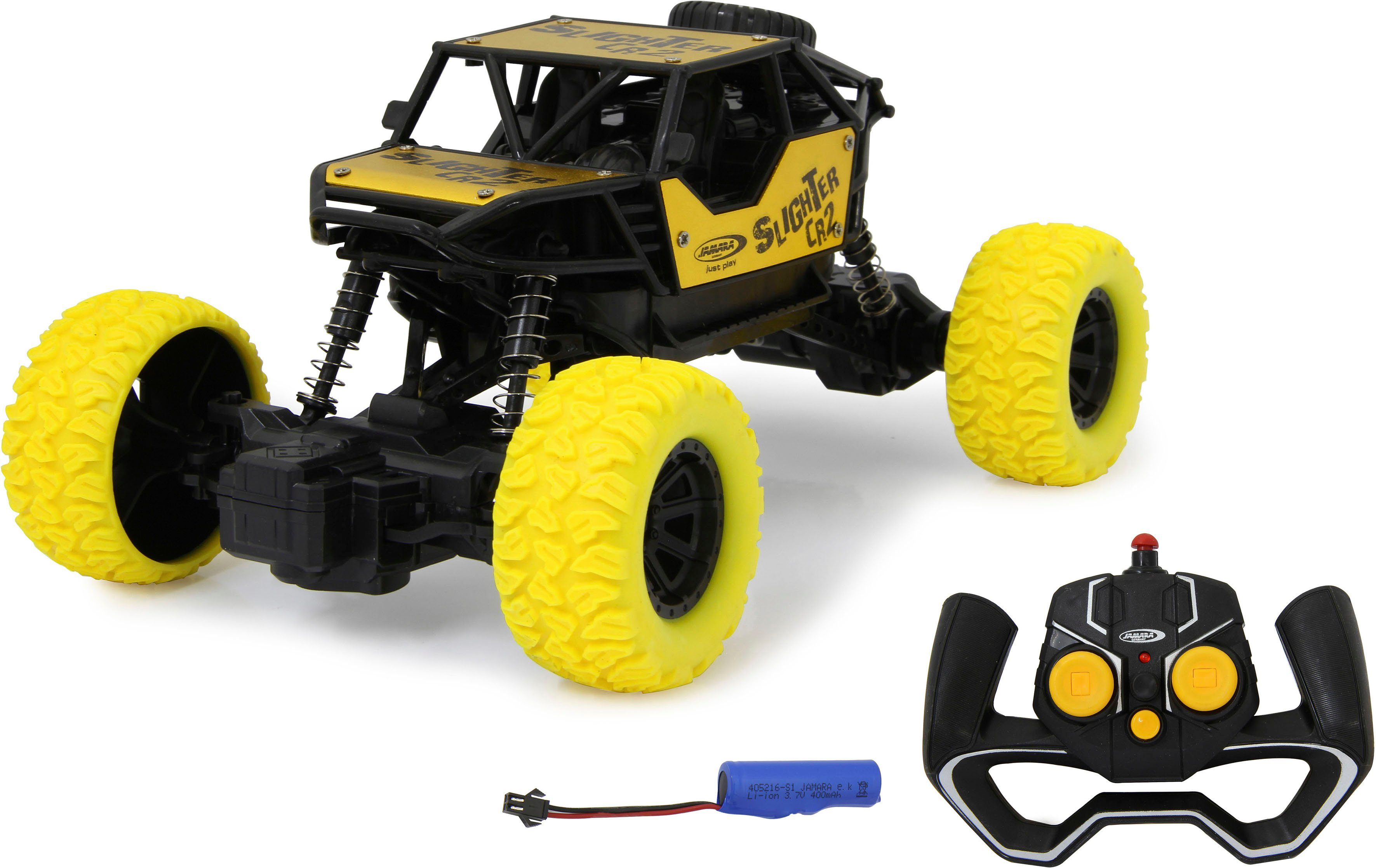 RC-Monstertruck Diecast, Slighter CR2 gelb, 2,4GHz