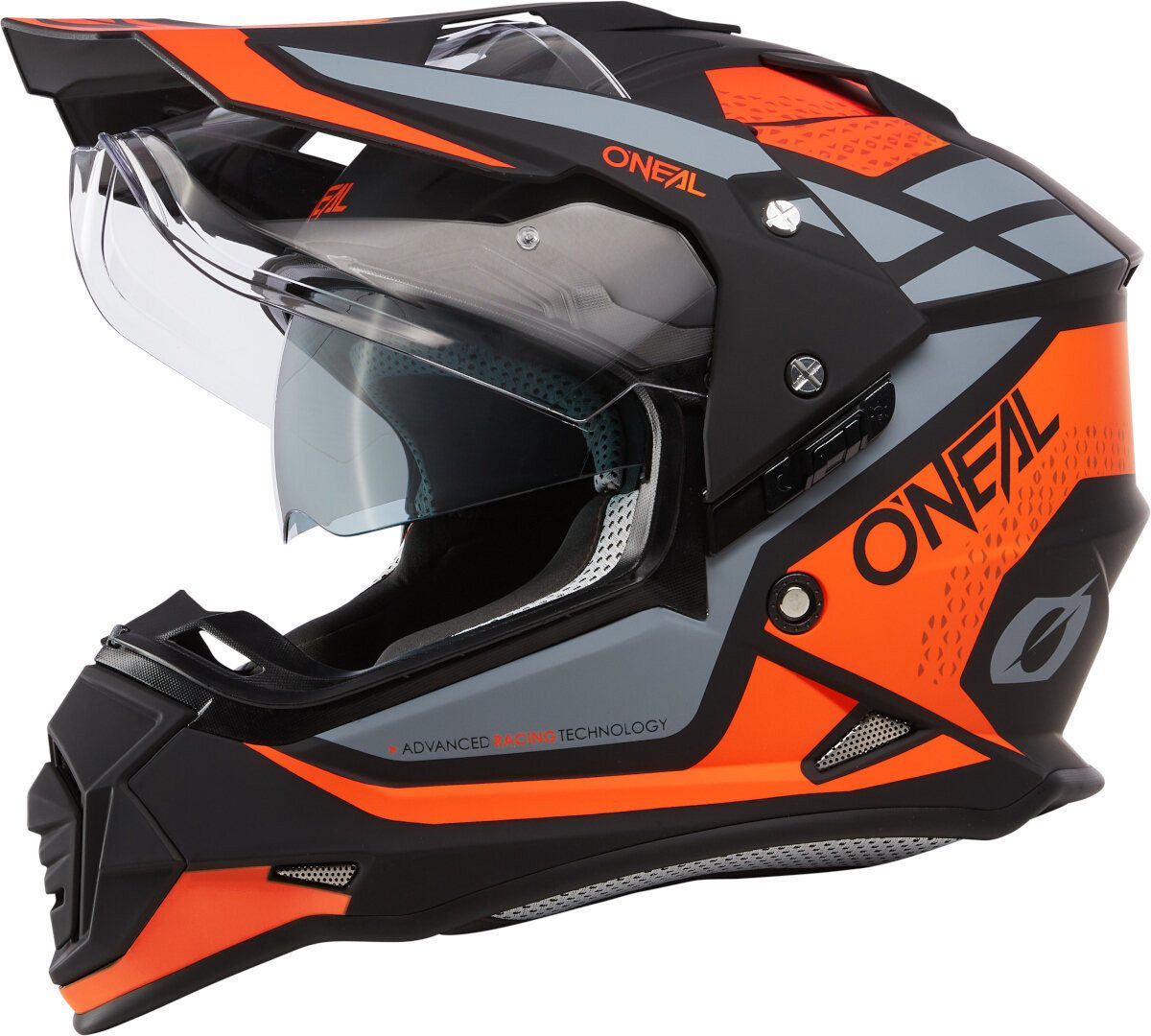 O’NEAL Motocrosshelm Sierra R Motocross Helm, integriertes Sonnenvisier,vorbereitet für Kommunikationssystem