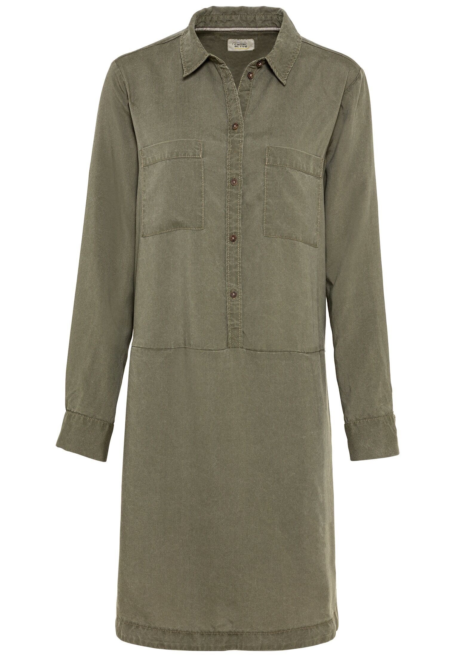 camel active Blusenkleid Langarm Kleid günstig online kaufen