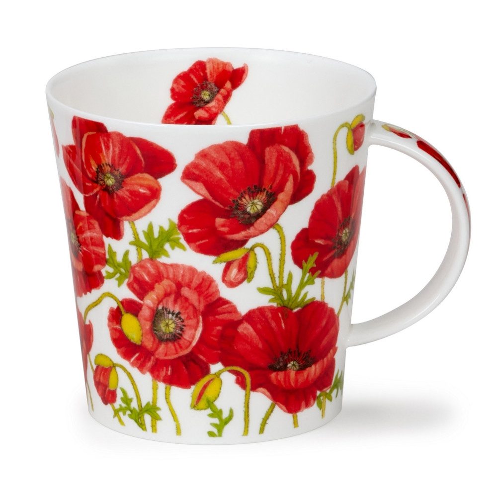 Dunoon Tasse Beautiful Blooms Poppies Mohn Cairngorm 0,48 l Fine Bone China, 1-tlg.