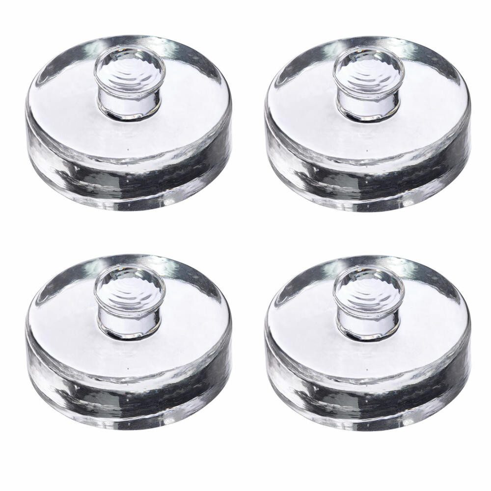 WESTMARK Fermentationsglas Set, 4 Fermentiergewichte, Glasgewichte in zwei Größen, Glas, Ø 7 cm, Kalk-Natron-Glas