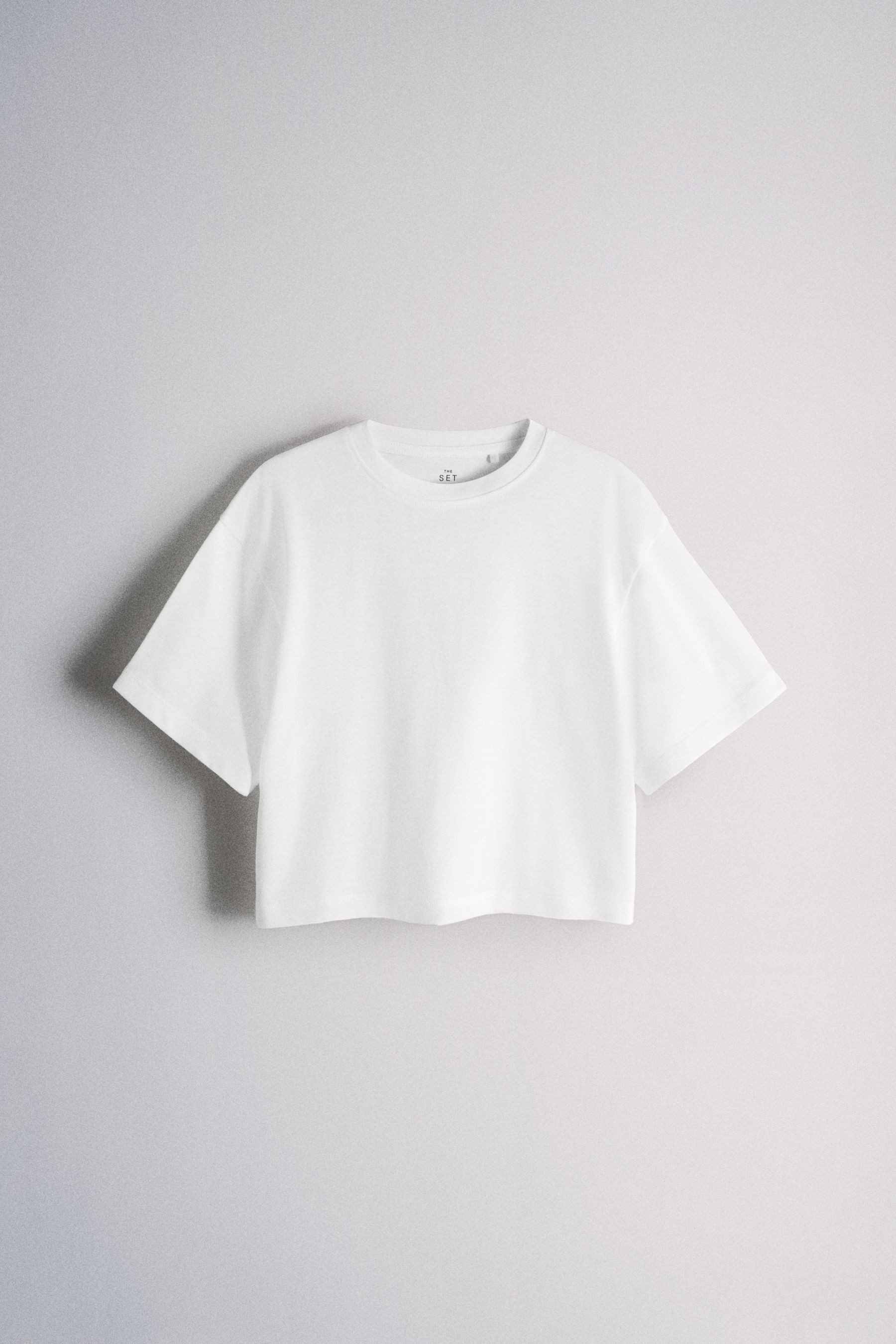 The Set T-Shirt The Set verkürzte T-Shirts aus Baummix, 4er-Pack (5-tlg)