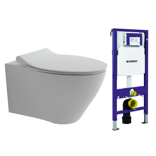 Alpenberger Waschbecken »Spülrandloses WC mit Geberit Spülkasten UP320«
