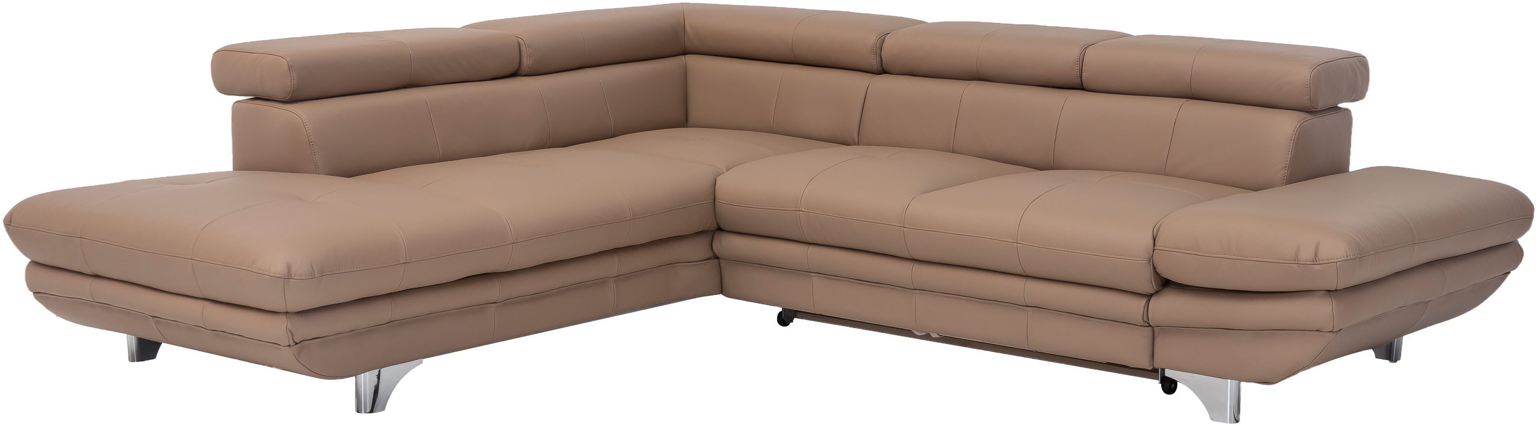 COTTA Ecksofa Enterprise L-Form, B: 277 cm, Arm- & Kopfteilverstellung, optional Bettfunktion