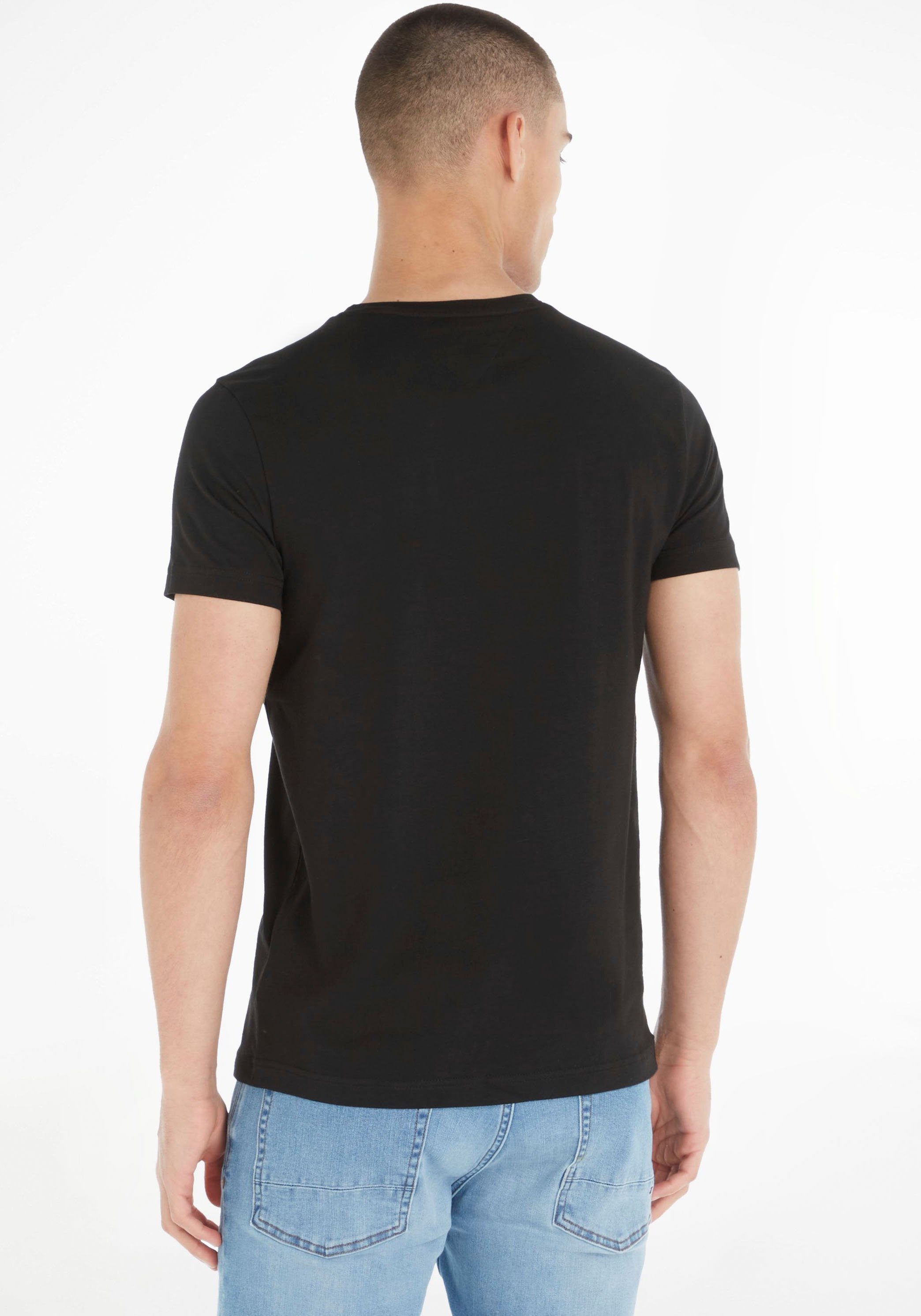 V-Shirt T-Shirt Slim black Stretch Tommy Hilfiger