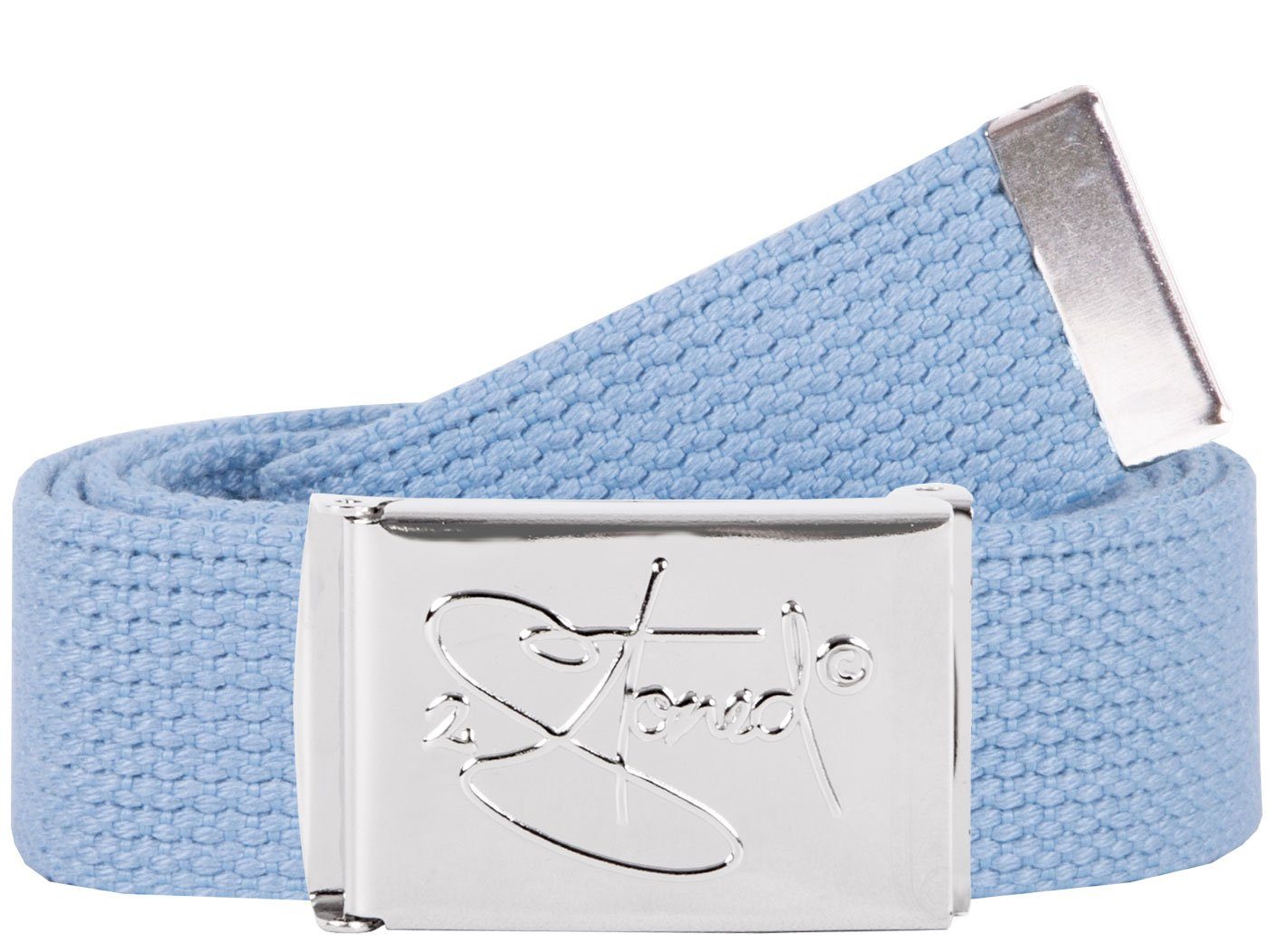 2Stoned Stoffgürtel Koppelgürtel Unisex, Chromschnalle Classic, 3 cm breit, 120 cm lang individuell kürzbar
