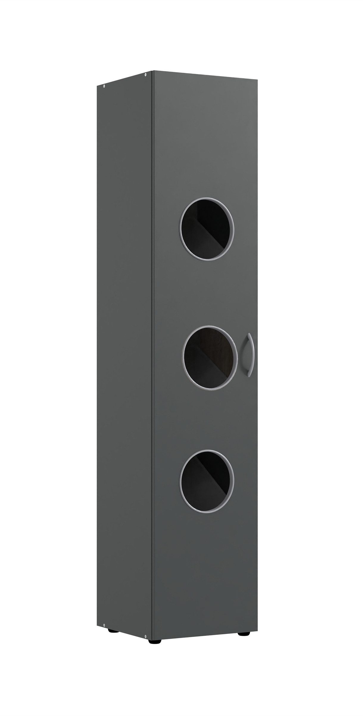 freiraum Wäscheschrank MRK Multiraumkonzept in GRAPHIT - 40x185x68cm (BxHxT)